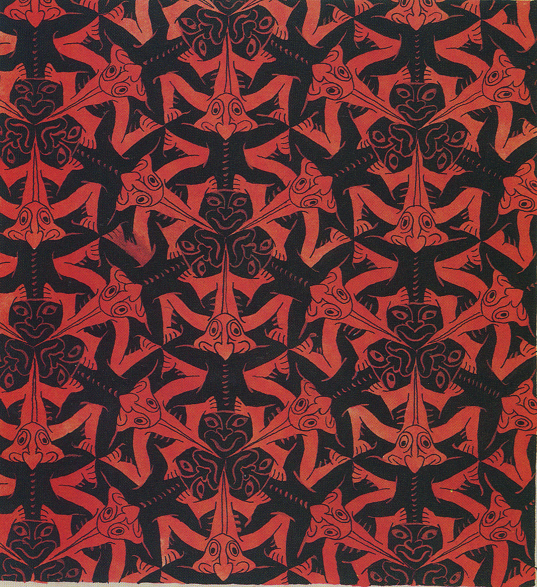 More Wallpaper (tessellations) examples · Four Plane symmetries. Escher's 